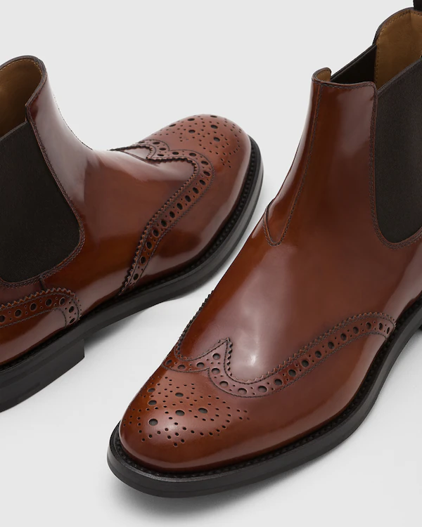 Botín Chelsea Ketsby Wg Pulido Fumè Brogue