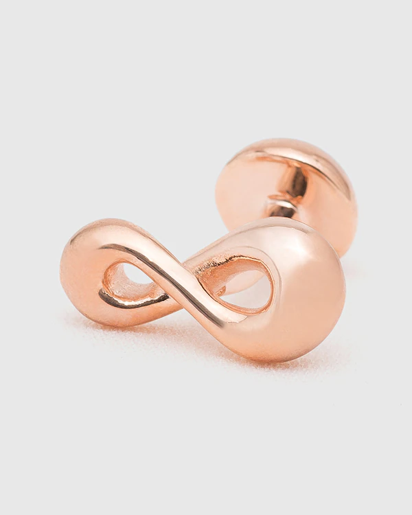 Pulsera de Infinito con acabado en oro rosa