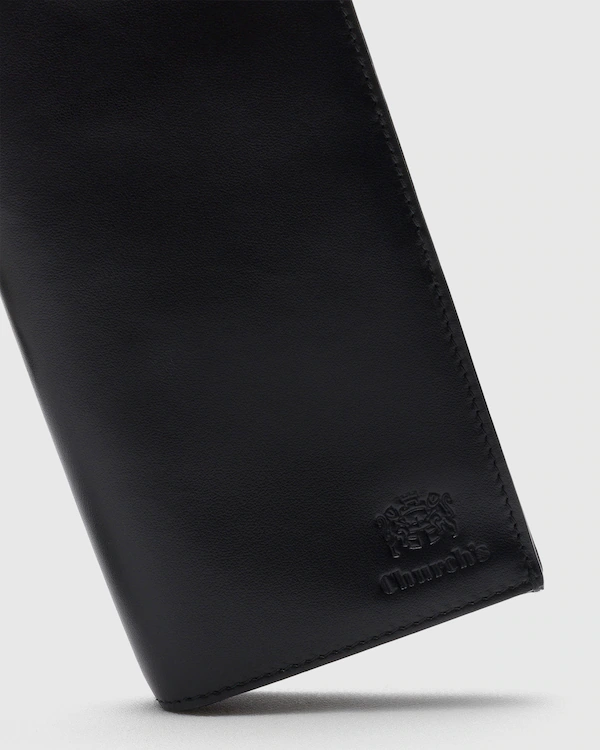 Porta Tarjetas Grande de Cuero de Becerro Suave