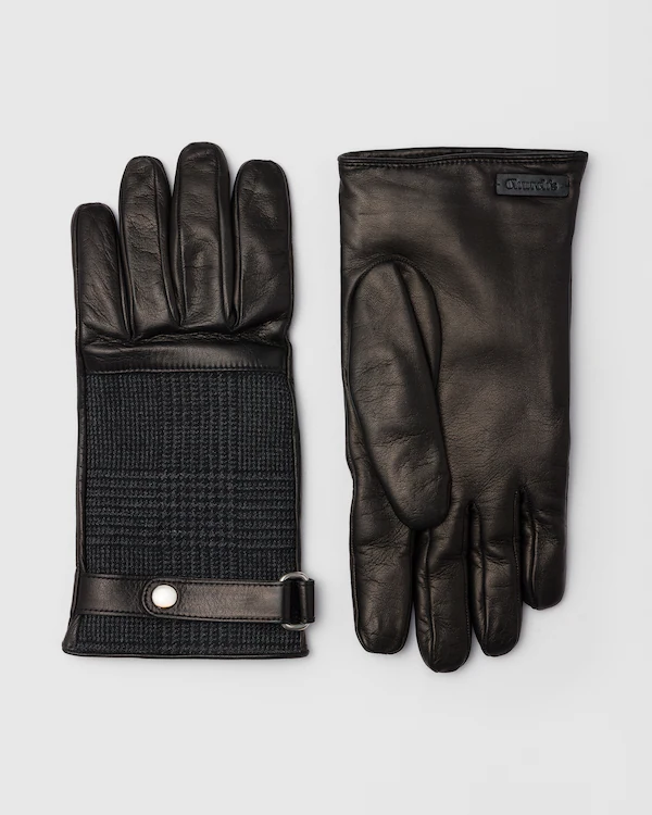 Guantes para Hombres Nappa y Guantes de Lana Prince of Wales para Hombres