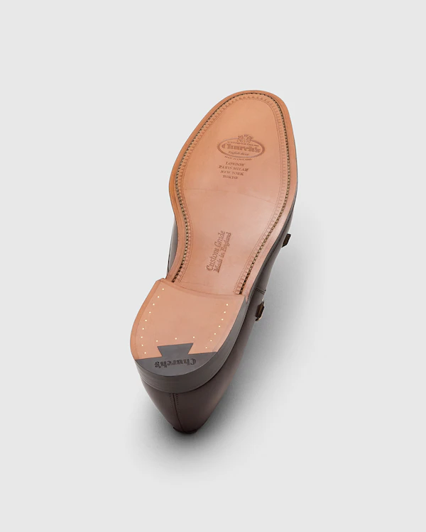 Zapatos formales Monk Strap de piel de ternera blanqueada Cowes