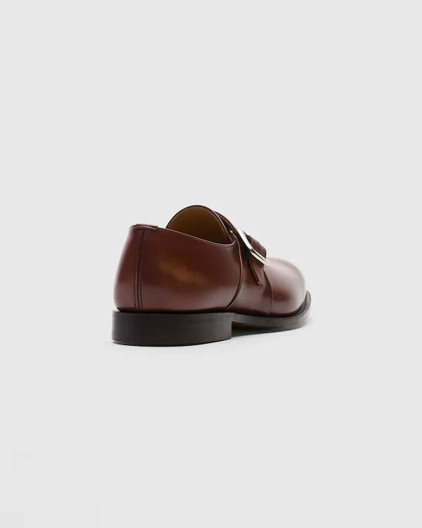 Westbury Monk Strap de cuero de ternera blanqueado