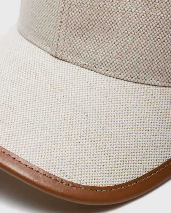 Gorra de béisbol de mezcla de lino