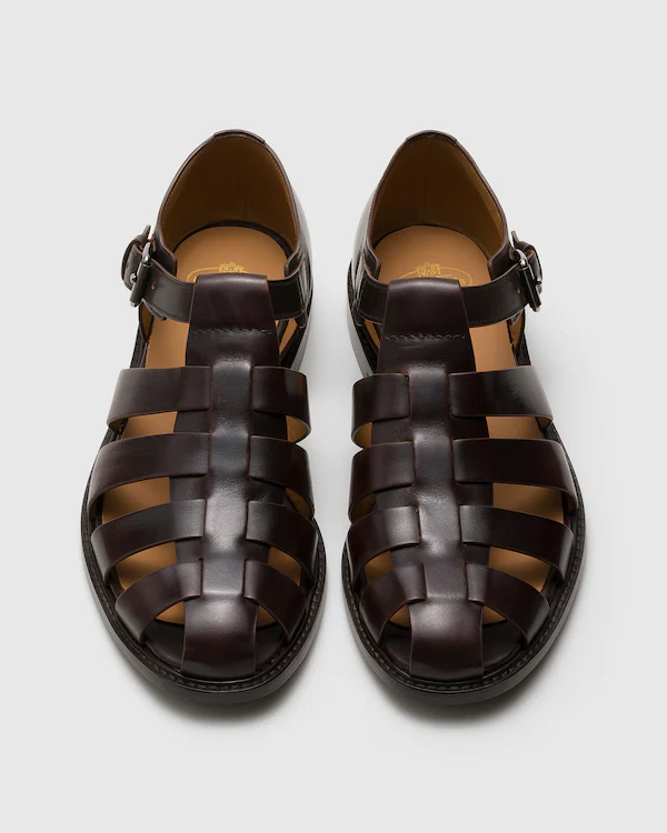 Chanclas de cuero de ternera para pescador