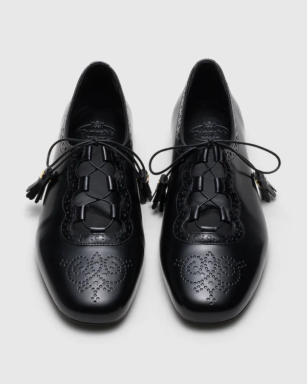 Ghilleas Brogue de Cuero Fumé Pulido Rhea