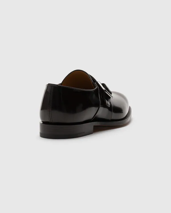 Westbury Monk Strap de cuero fumé pulido