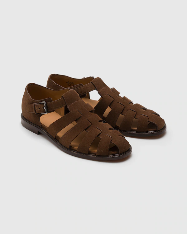 Sandal de cuero de gamuza para pescador