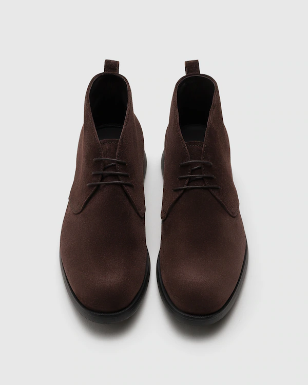 Bota del Desierto de Cuero de Gamuza Rising Roadrunner