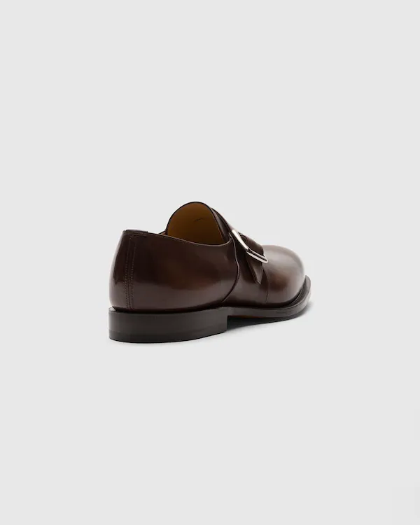 Westbury Monk Strap de cuero de ternera blanqueado